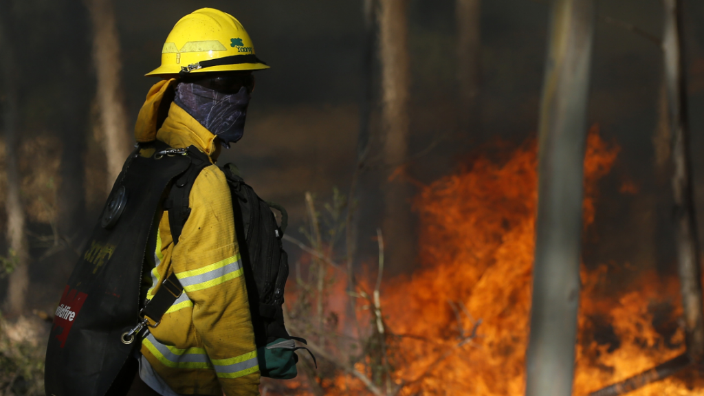 Jefe de una brigada Conaf murió por heridas causadas en combate de incendio forestal en Los Álamos