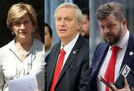 Johaness Kaiser, Evelyn Mathei y Jose Antonio Kast